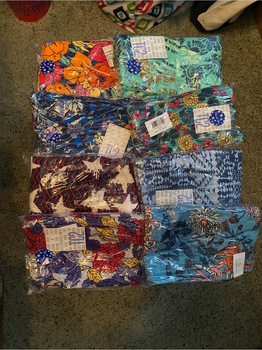 LuLaRoe Women’s Assorted Floral & Patterned Leggings - Bright Multicolor